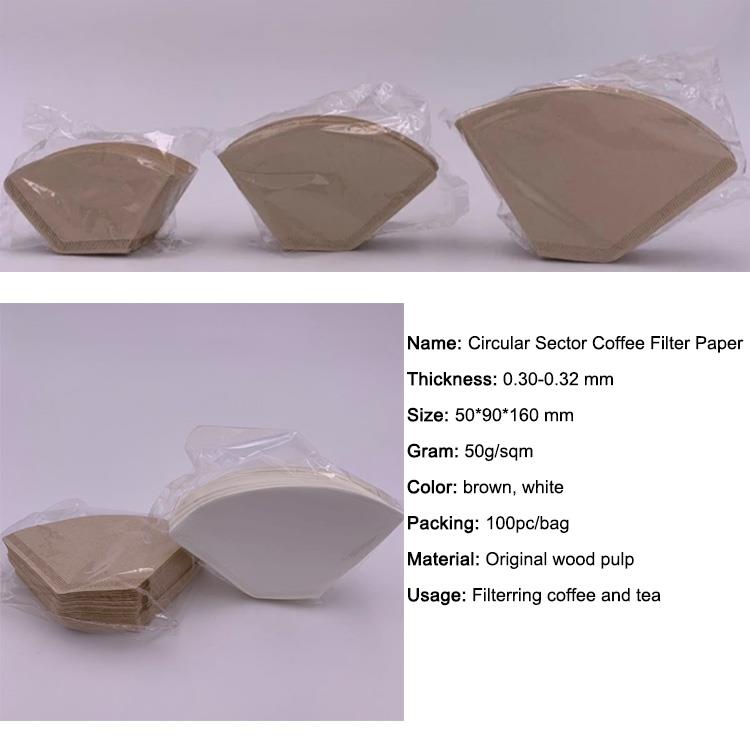 Circular Sector Coffee Filter Paper