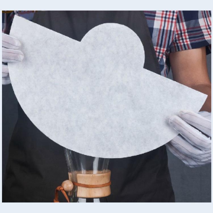 Natural Unbleached Cone Fan Shape Coffee Filter Paper 2