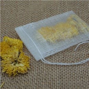 60 X80mm生分解性PLA不織布単一弦空のティーバッグ