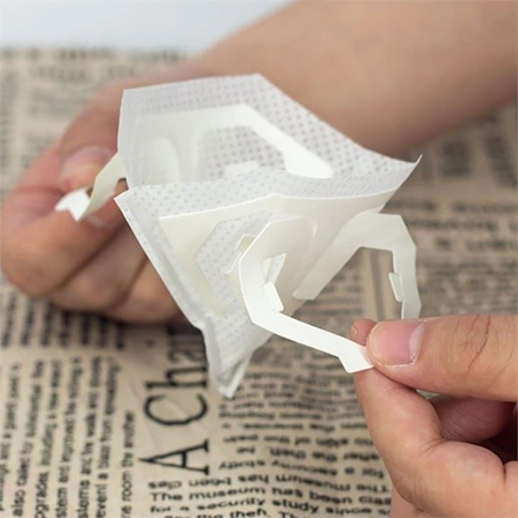 Wholesale Portable Disposable Empty Drip Hanging Ear Diamond Shape Filter Paper Coffee Bag