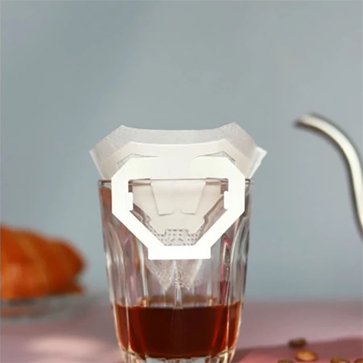 Wholesale Portable Disposable Empty Drip Hanging Ear Diamond Shape Filter Paper Coffee Bag